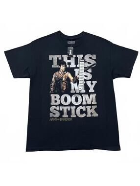 NWT Army Of Darkness This Is My Boom Stick T Shirt Black Size Large